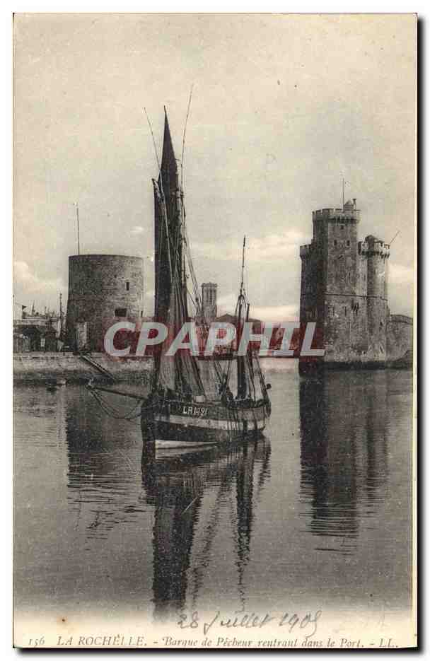 La Rochelle - Barque de Pêcheur rentrant dans le Port - L.L. n°156