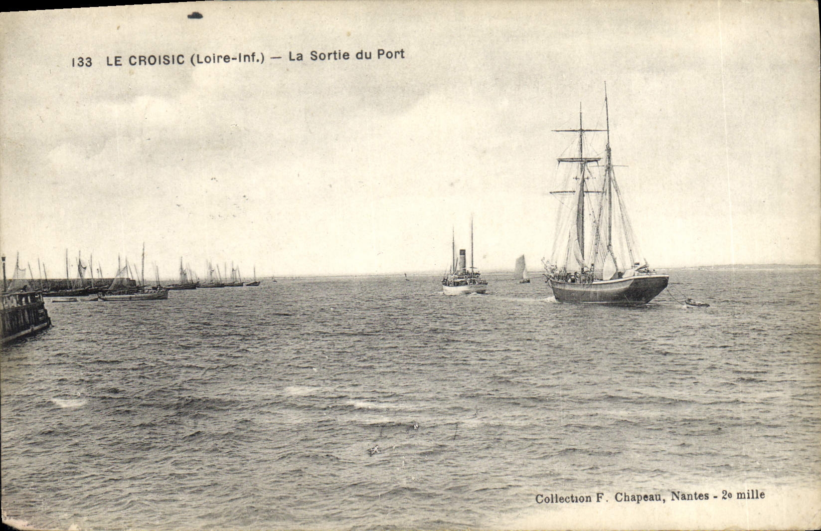 Le Croisic (Loire-Inf.) — La Sortie du Port — Collection F. Chapeau, Nantes - 2e mille