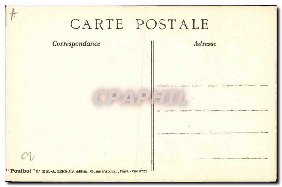 CPA Fantaisie Illustrateur Poulbot Enfants  — Rückseite