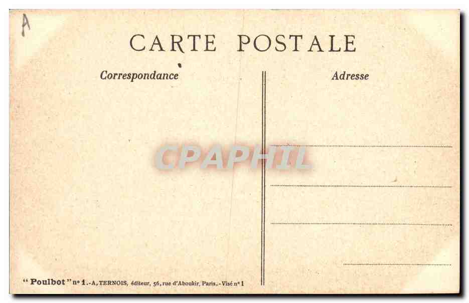 CPA Fantaisie Illustrateur Poulbot Soldat Militaria  — Rückseite