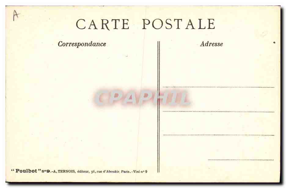 CPA Fantaisie Illustrateur Poulbot Enfants — Rückseite