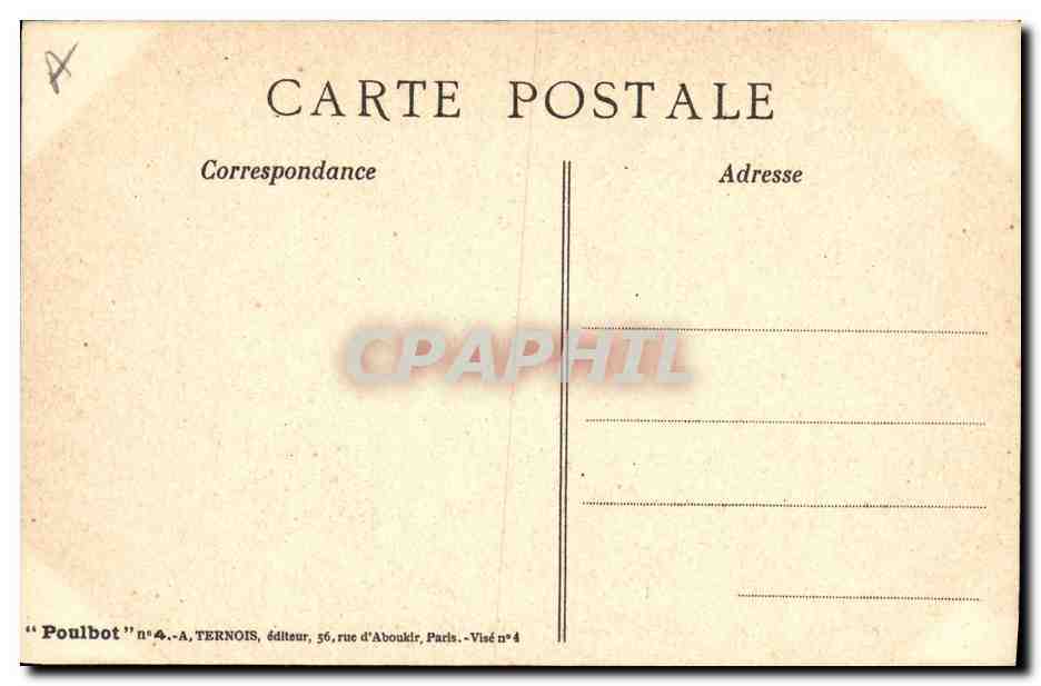 CPA Fantaisie Illustrateur Poulbot Enfants  — Rückseite