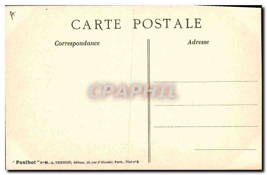 CPA Fantaisie Illustrateur Poulbot  — Rückseite