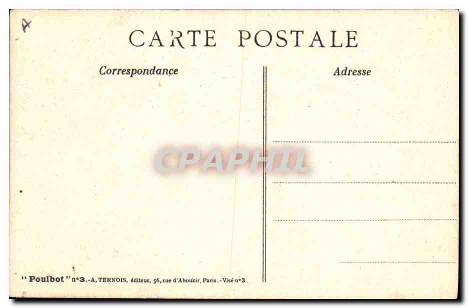 CPA Fantaisie Illustrateur Poulbot  — Verso