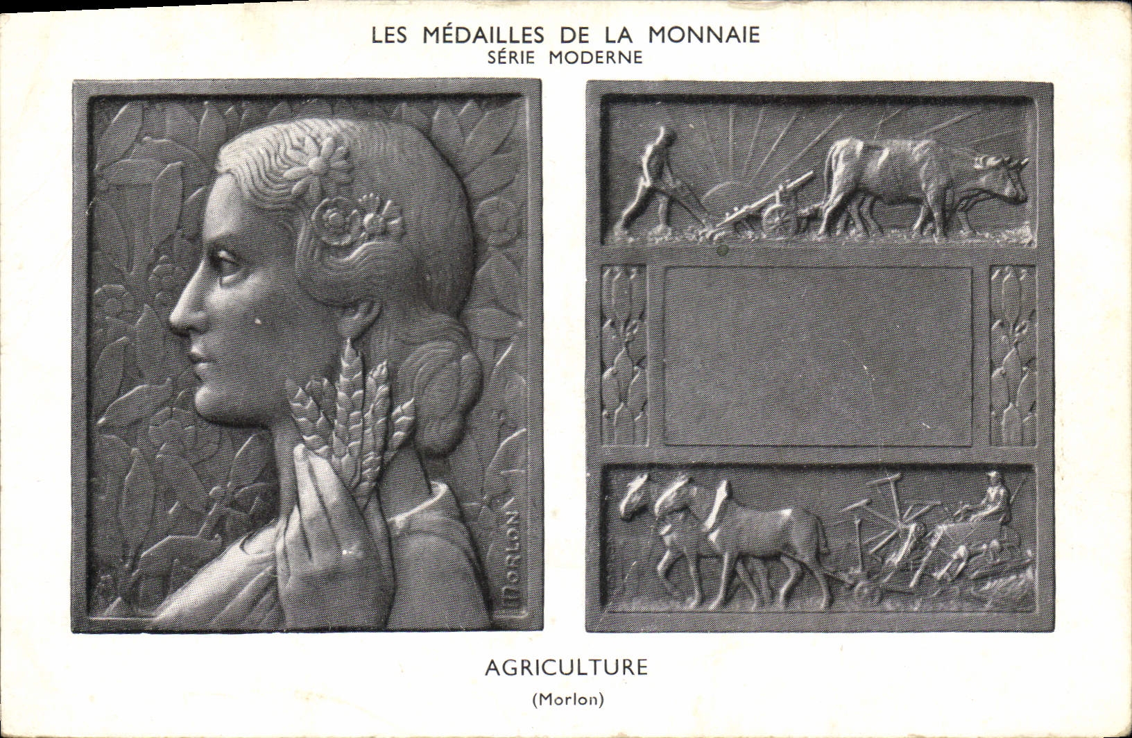 CPA Monnaies Medailles de la monnaie Agriculture 
