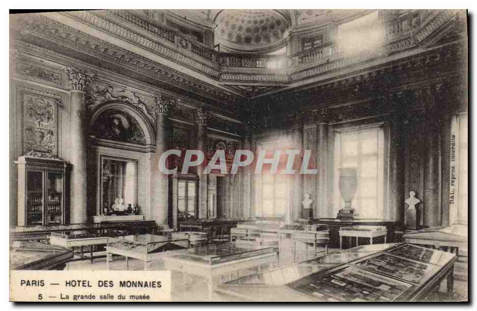 Paris — Hôtel des Monnaies — La grande salle du musée — DAL. Repro. Méridio
