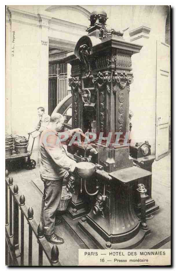 CPA Paris Hotel des Monnaies Presse monetaire
