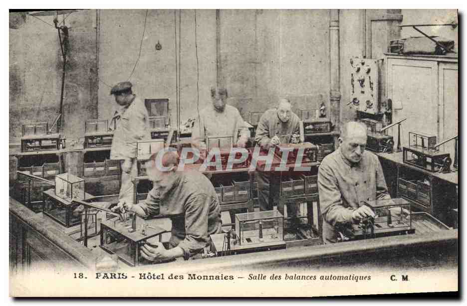 Paris - Hôtel des Monnaies - Salle des balances automatiques — C. M.