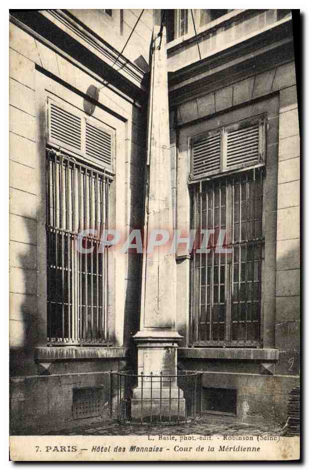 CPA Paris Hotel des Monnaies Cour de la Meridienne 