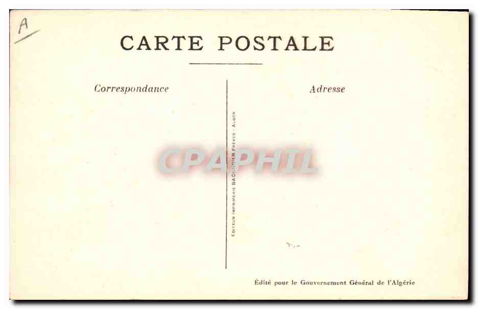 CPA Fantaisie Afrique du Nord Illustrateur Barbiers Coiffeur — Rückseite