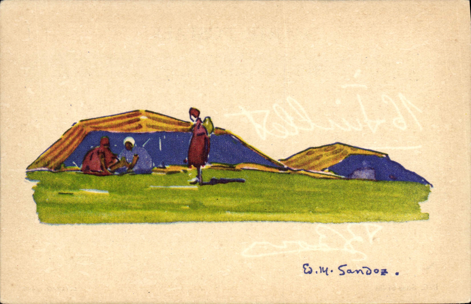 CPA Fantaisie Afrique du Nord Illustrateur 