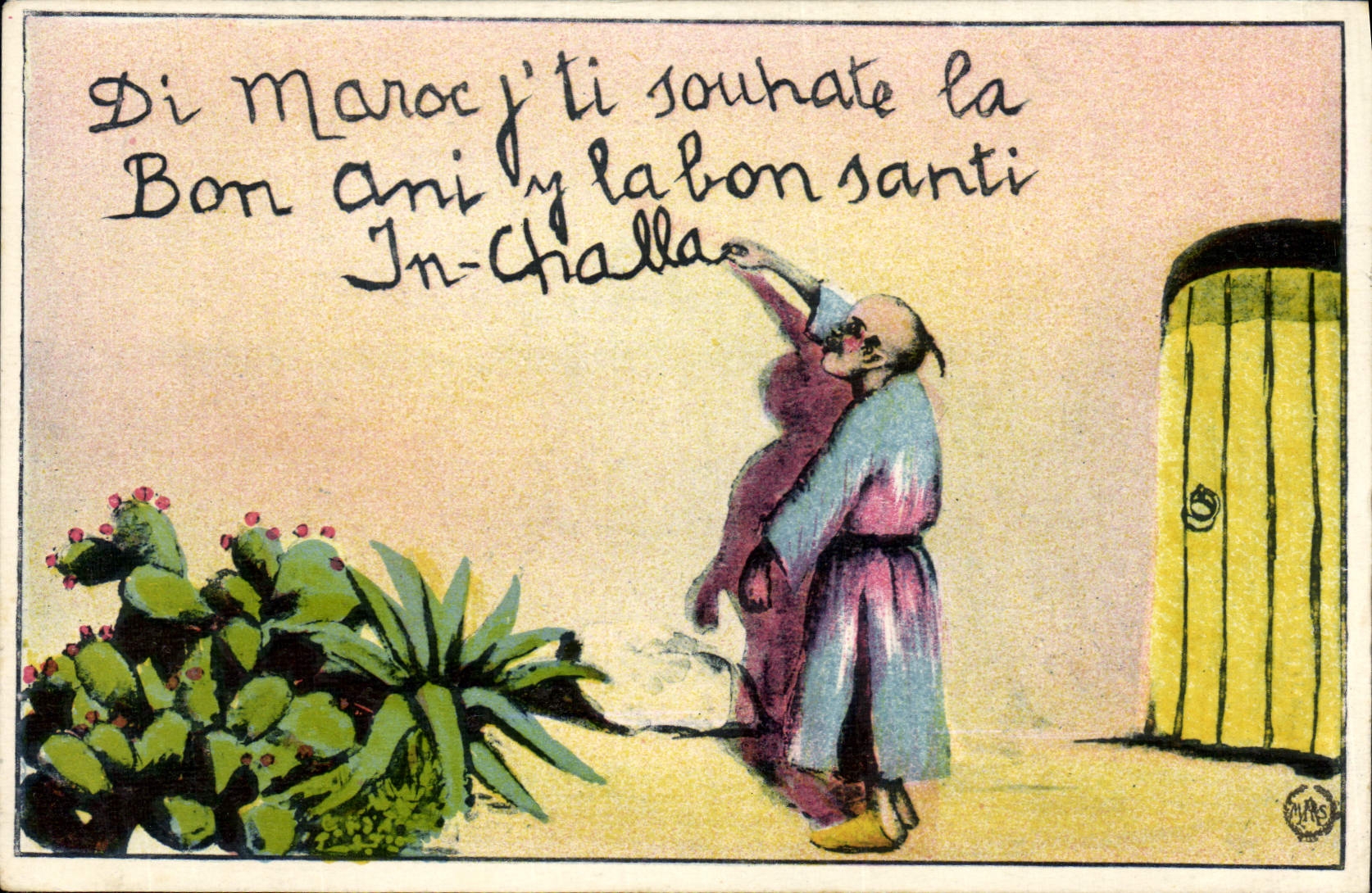 CPA Fantaisie Afrique du Nord Illustrateur Maroc 