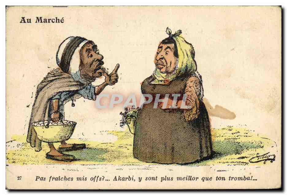 Au Marché — Caricature de marché — Chagny, n°27