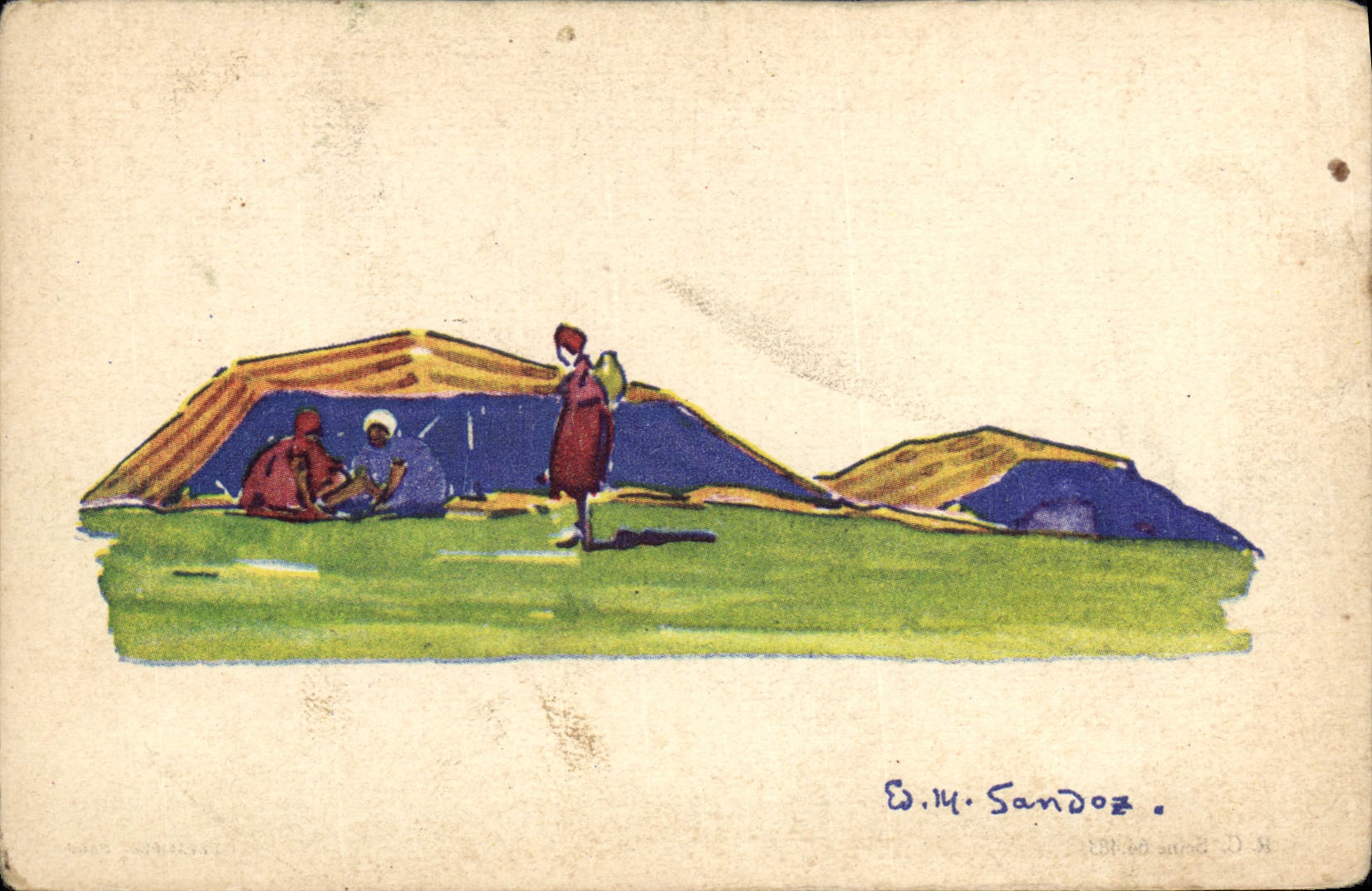 CPA Fantaisie Afrique du Nord Illustrateur 