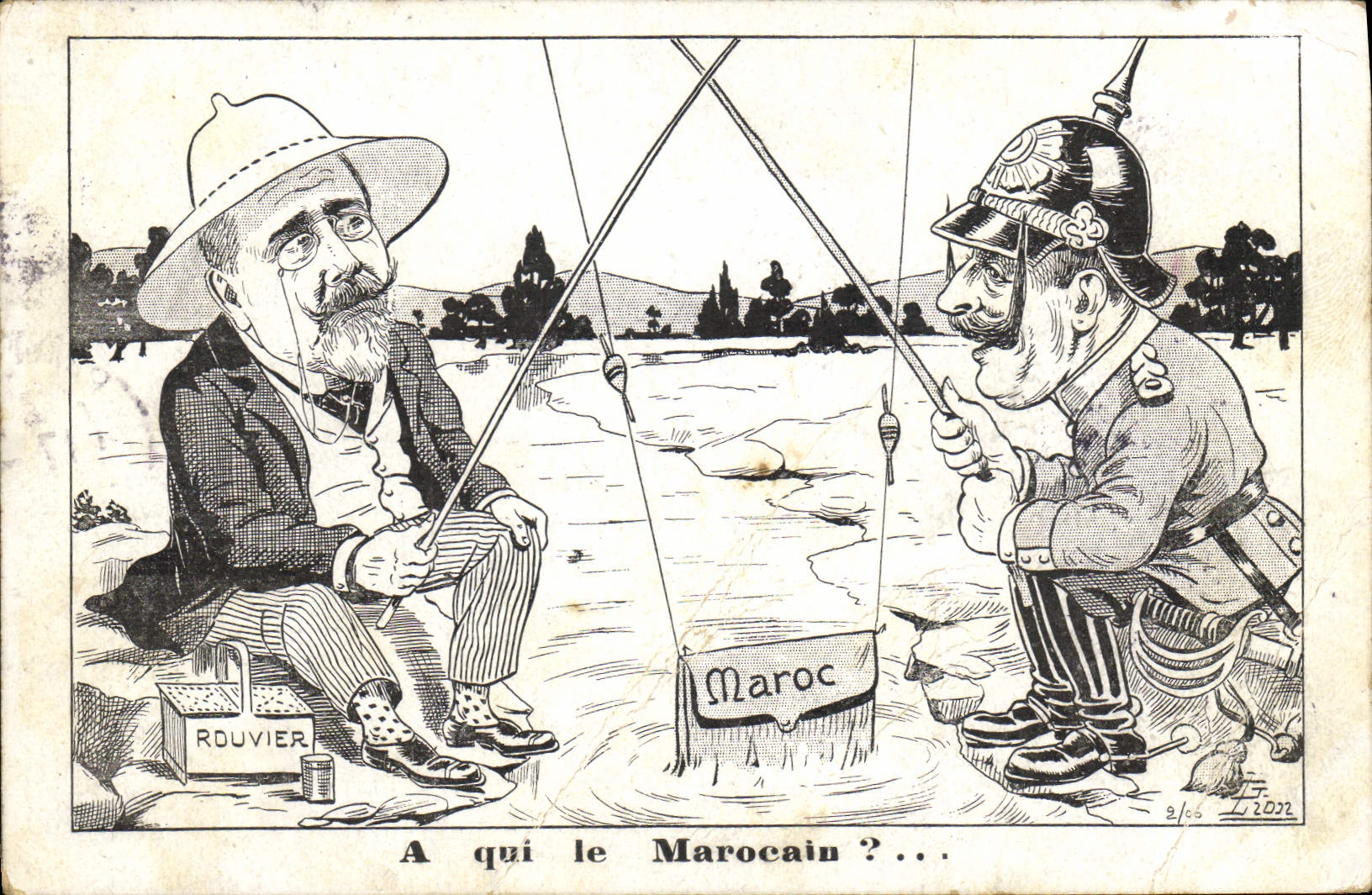 CPA Fantaisie Afrique du Nord Illustrateur Rouvier Maroc A qui le marocain