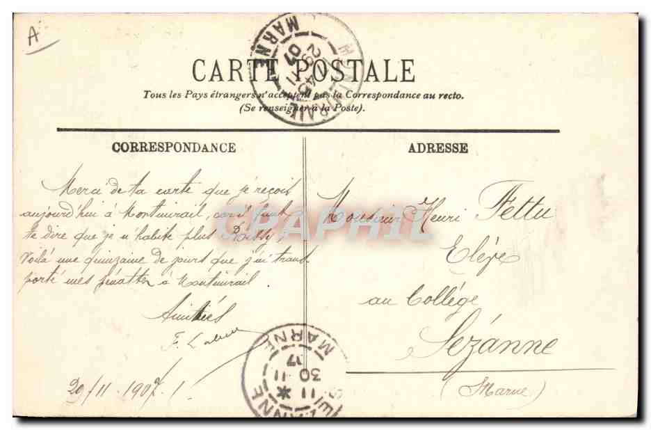 CPA Militaria Une cantine  — Rückseite