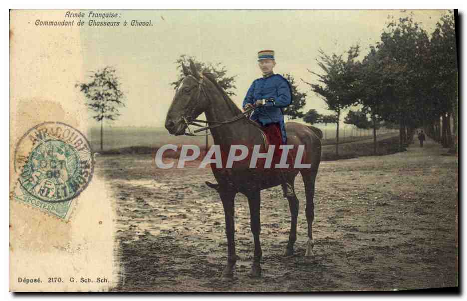 Armée Française : Commandant de Chasseurs à Cheval — G. Sch. Sch. n°2170