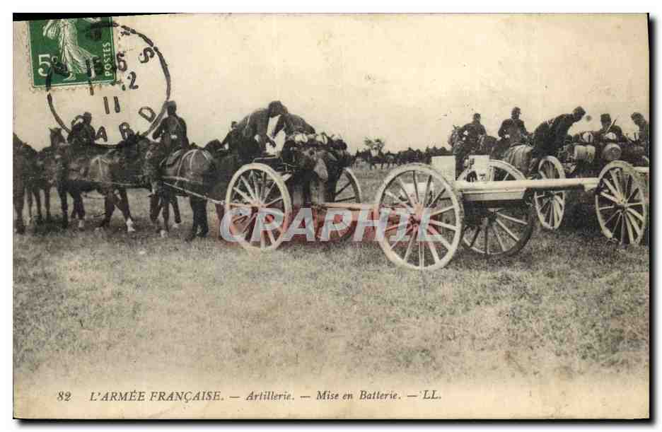 L'ARMÉE FRANÇAISE — Artillerie — Mise en Batterie — LL.