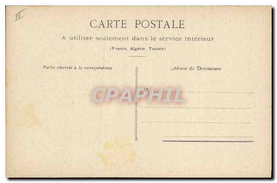CPA Militaria Priete du mutile Albert Masselier Poete des soldats aveugles — Verso