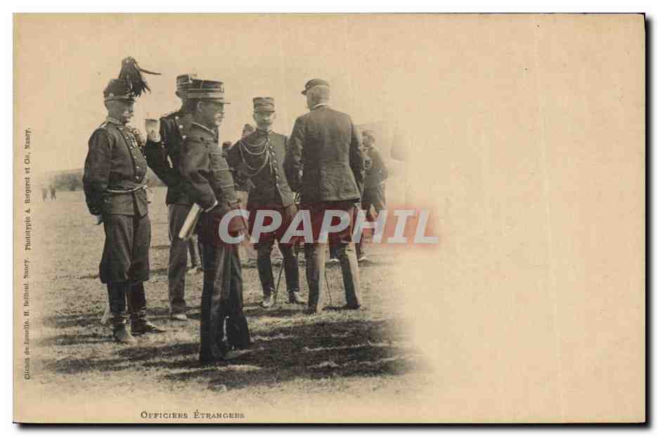 Officiers Étrangers — Nancy — Éditeur : Philatypie A. Hargroet et Cie, Nancy