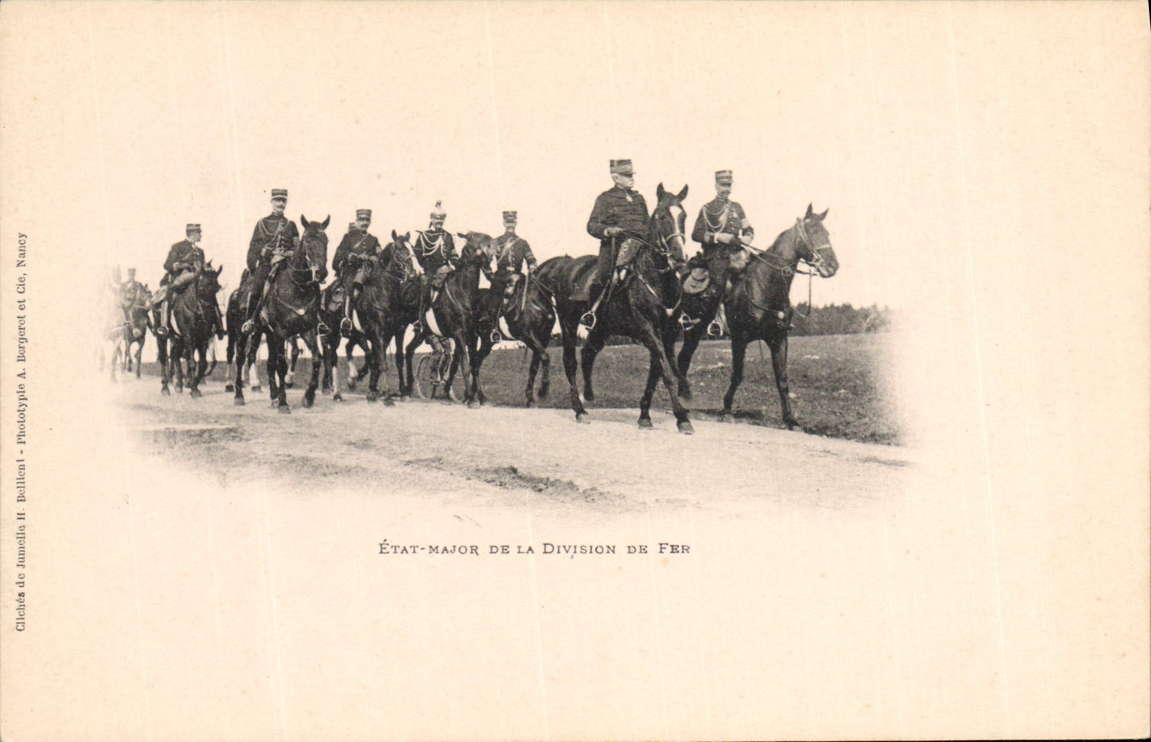 État-major de la Division de Fer — Nancy — Phototypie A. Bergeret et Cie