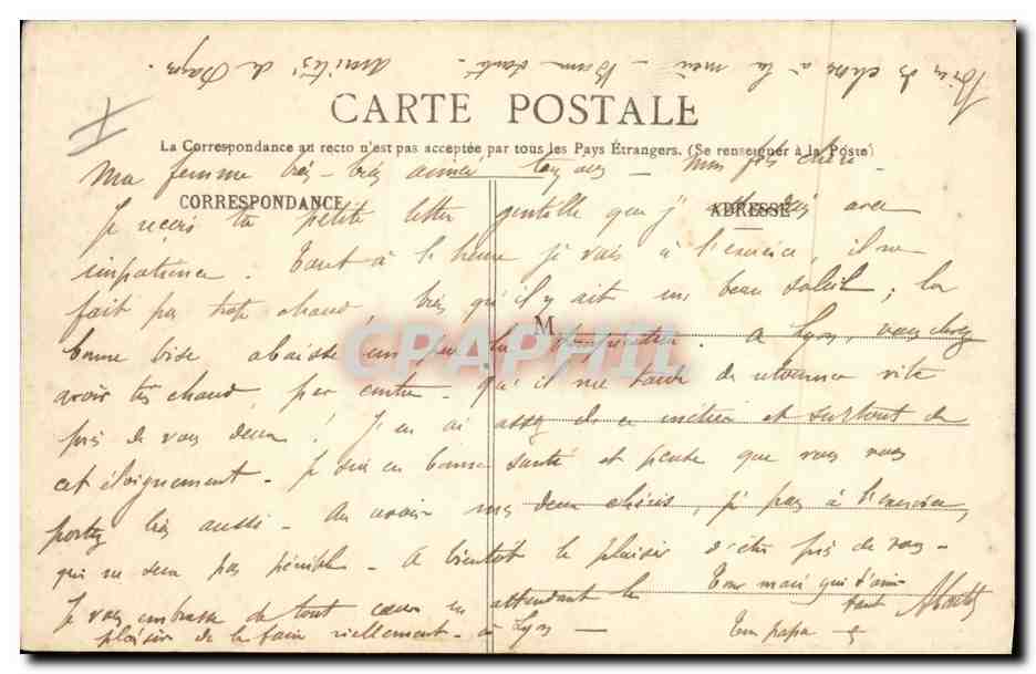 CPA Militaria Champ de tir de Chambarand Vue d'un campement — Rückseite