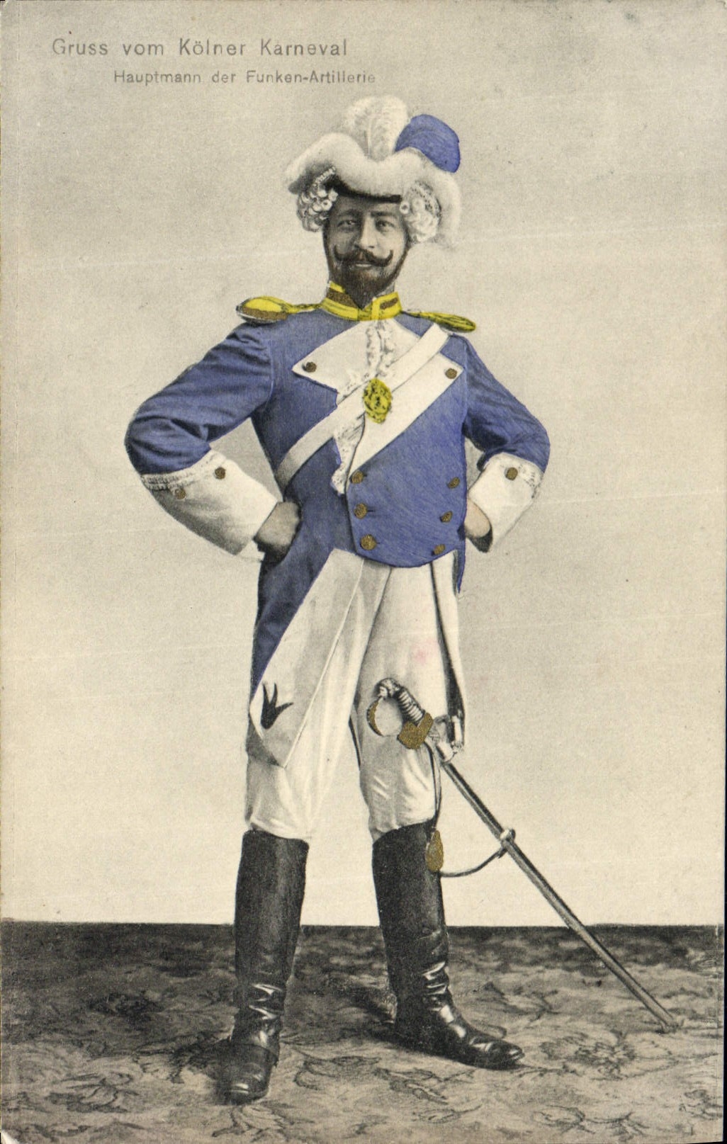 Hauptmann der Funken-Artillerie — Gruss vom Kölner Karneval — éditeur non visible