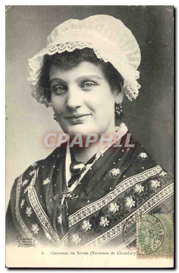CPA Folklore Costumes de Savoie Environs de Chambery