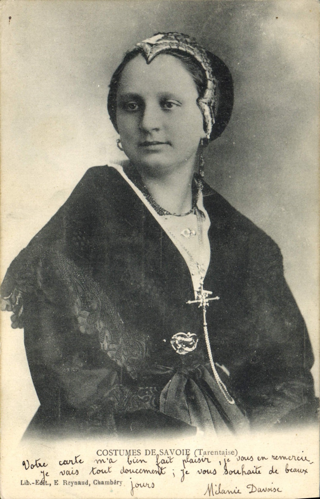 CPA Folklore Costumes de Savoie Tarentaise