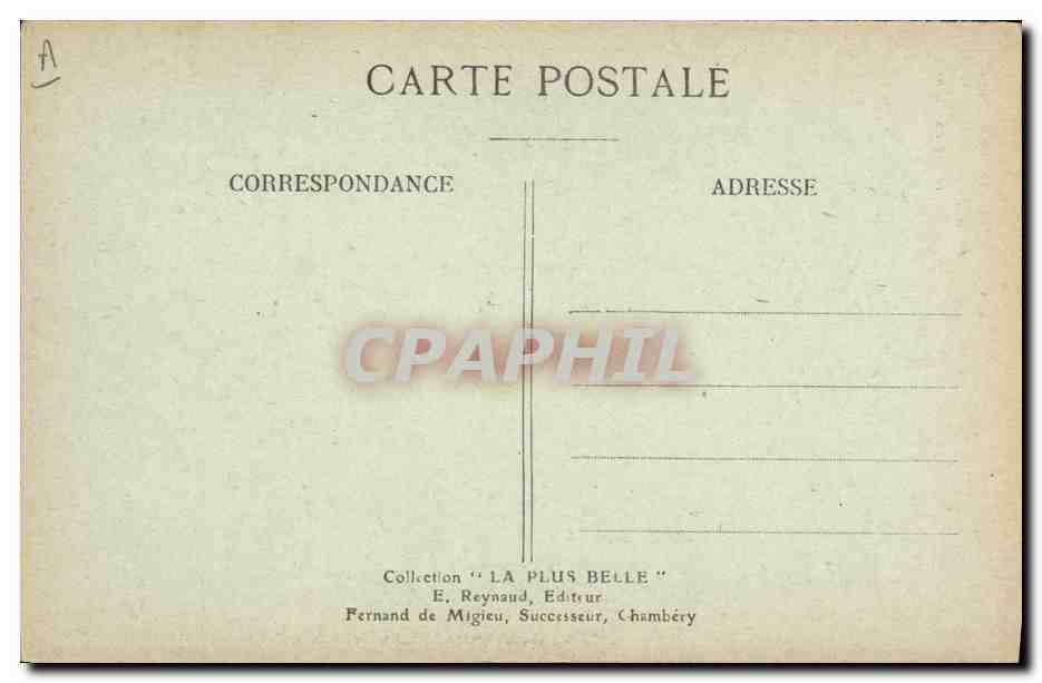 CPA Folklore Costumes de Savoie Environs de Chambery et Aix les Bains  — Verso