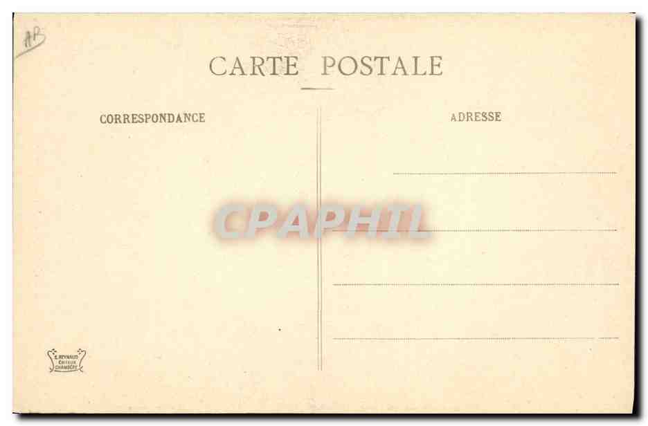 CPA Folklore Costumes de Savoie Arves — Verso