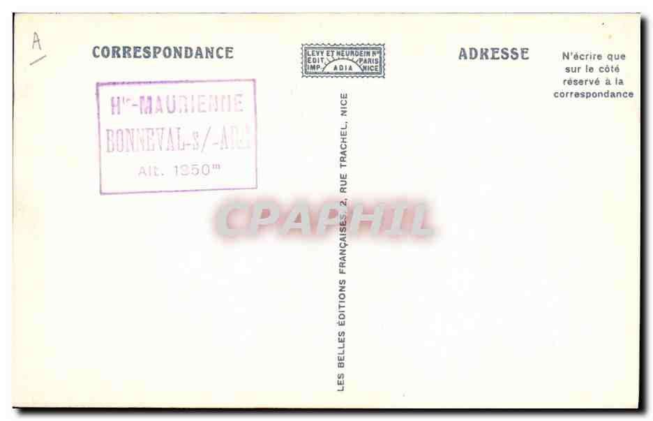 CPA Folklore Savoie CPA Folklore Savoie Costumes de Savoie Valmeinier Bessans Ane Mule — Verso