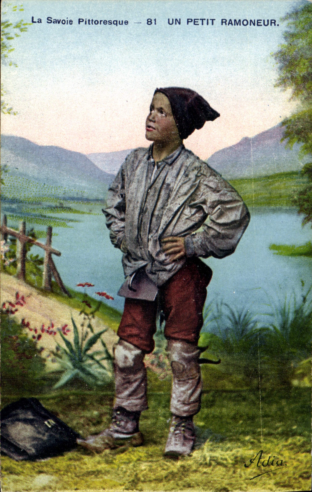 CPA Folklore Savoie Un petit ramoneur 