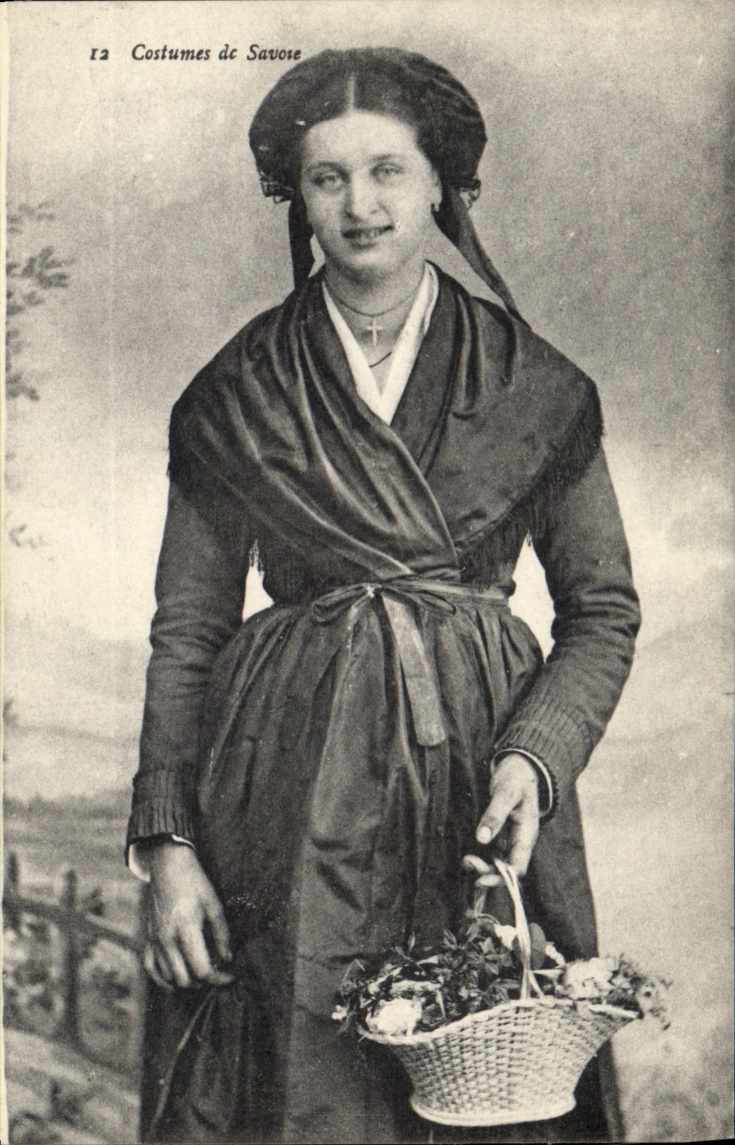 CPA Folklore Costume de Savoie 