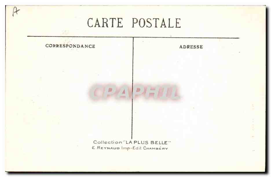 CPA Folklore Costume de Savoie  — Verso