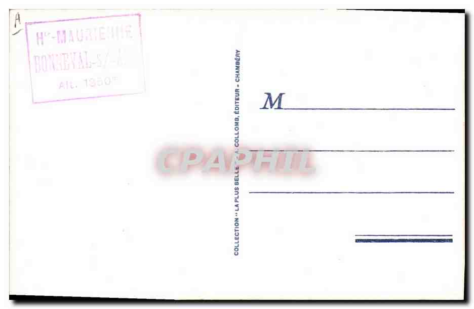 CPA Folklore Costume de Savoie Tarentaise Fileuse — Verso
