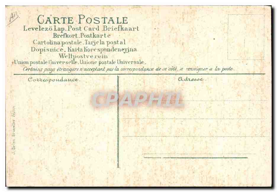 CPA Le langage des timbres Semeuse 10c 25c Ange  — Rückseite