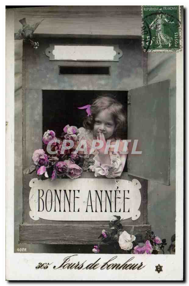 CPA Enfant Boite aux lettre