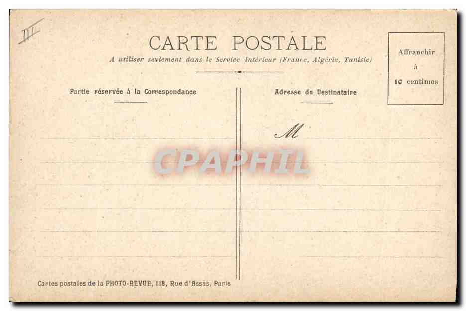 CPA Buste de Poitevin a Saint Calais  — Rückseite