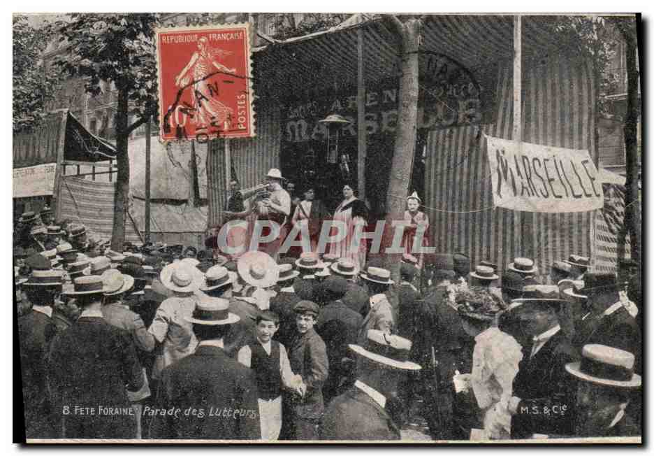Fête Foraine — Parade des Lutteurs — M.S. & Cie