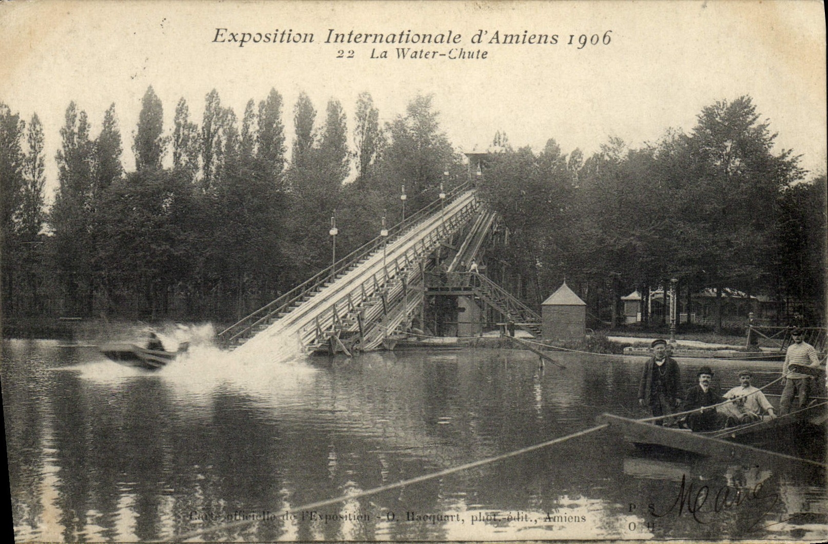 Exposition Internationale d'Amiens 1906 — La Water-Chute — D. Hacquart, pli. édit., Amiens