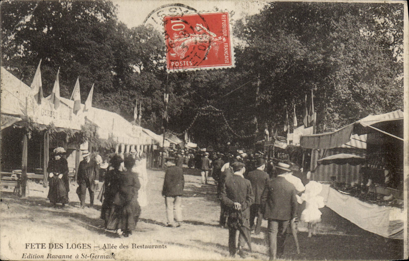 Fête des Loges — Allée des Restaurants — Édition Ravanne à St-Germain