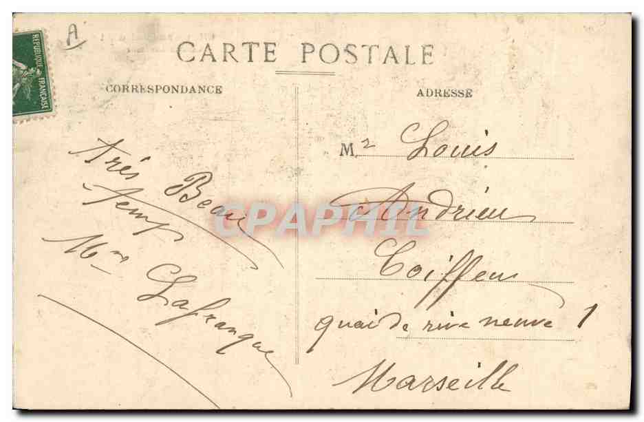 Carneval d'Aix — A todos su turno — editor RABOIR ÉLÉGANT, n° 621 — Reverso