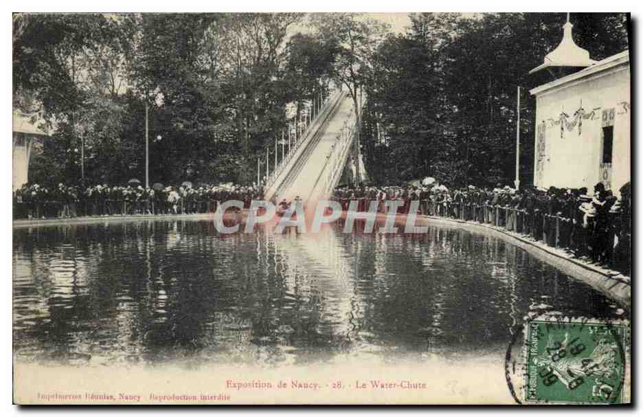 Exposition de Nancy - Le Water-Chute — Impérialmercerie Léonida, Nancy