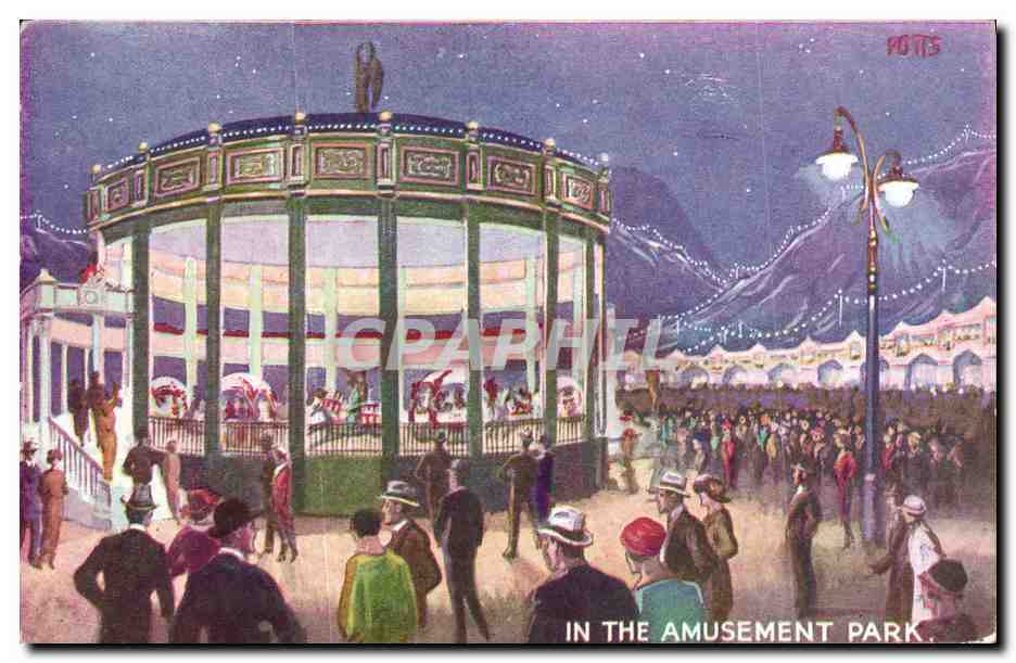 Amusement Park — British Empire Exhibition 1924 — Printed by the Sale Concessionaires