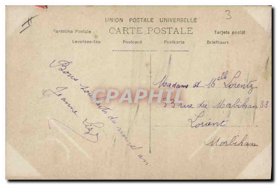 CPA Fantaisie Femme Enfants — Verso