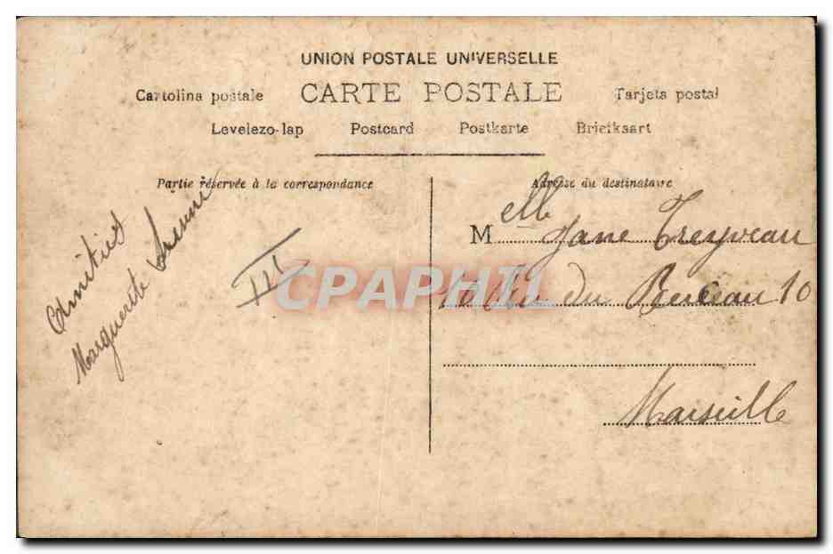 Fata con ali di farfalla — Reutlinger, n° 173/4 — John Taunent — Verso