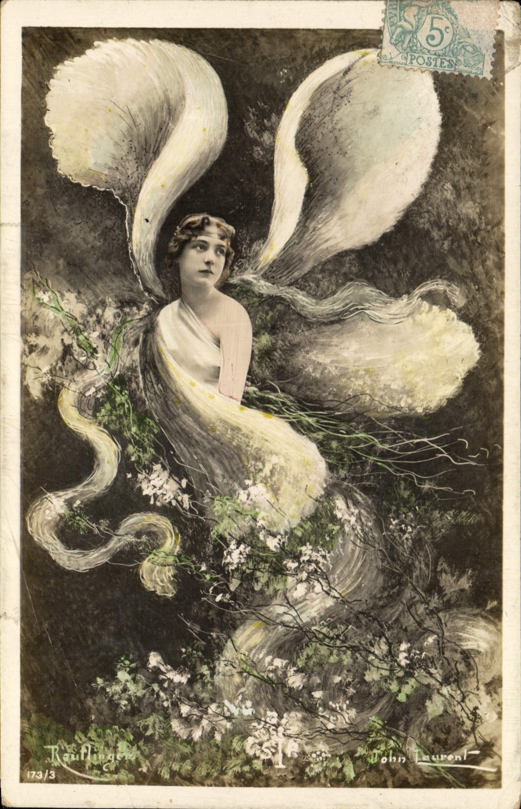 Fée aux ailes d'ange — illustration — Rauflinger, n° 173/3