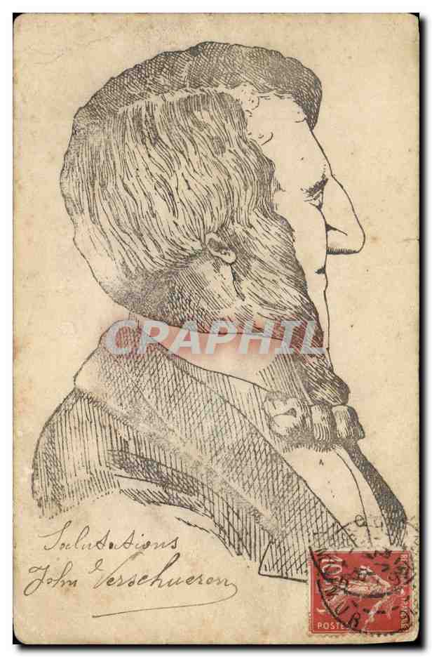 CPA Fantaisie Surrealisme Homme