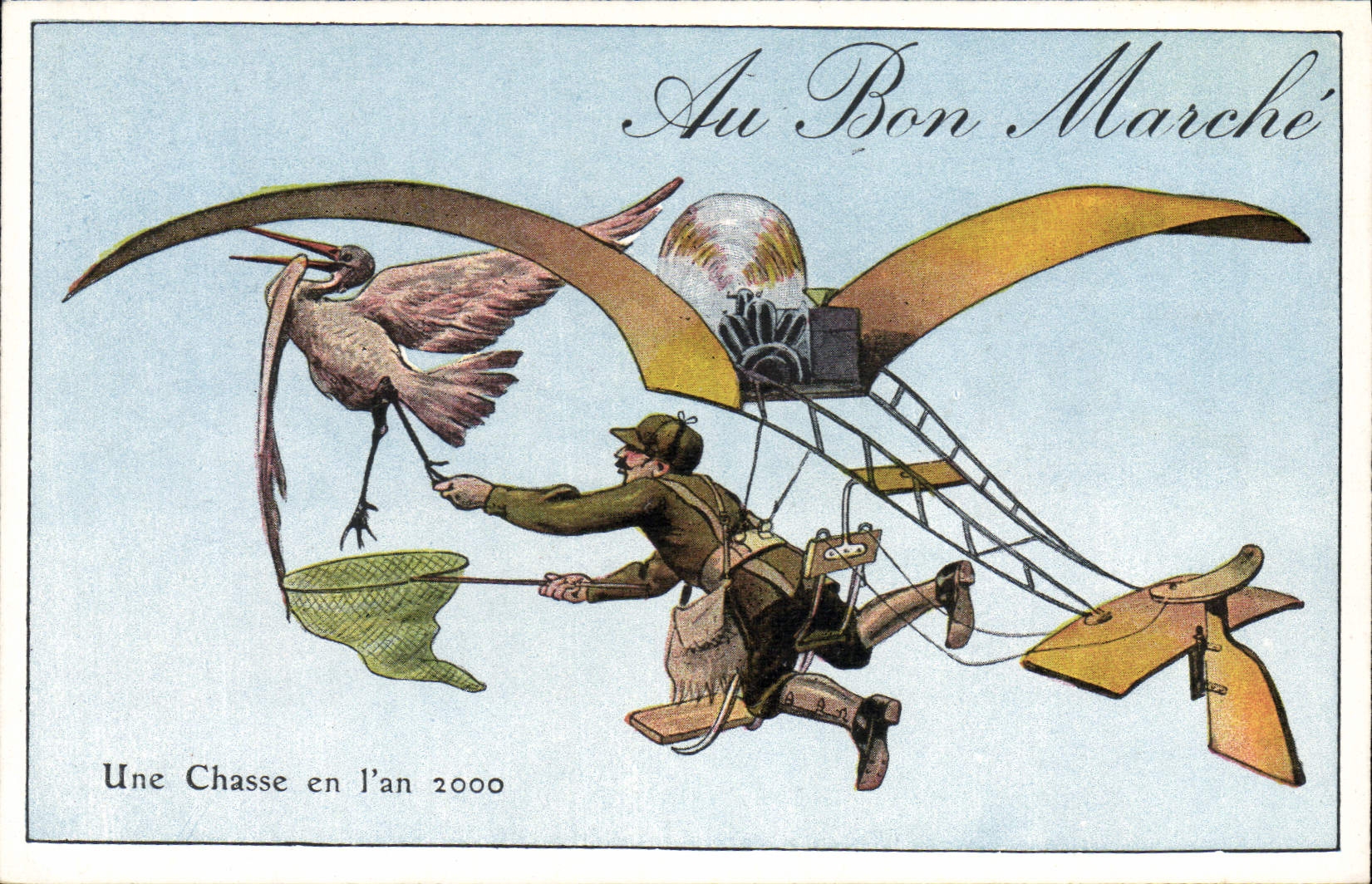 Une Chasse en l'an 2000 — Au Bon Marché — édition publicitaire